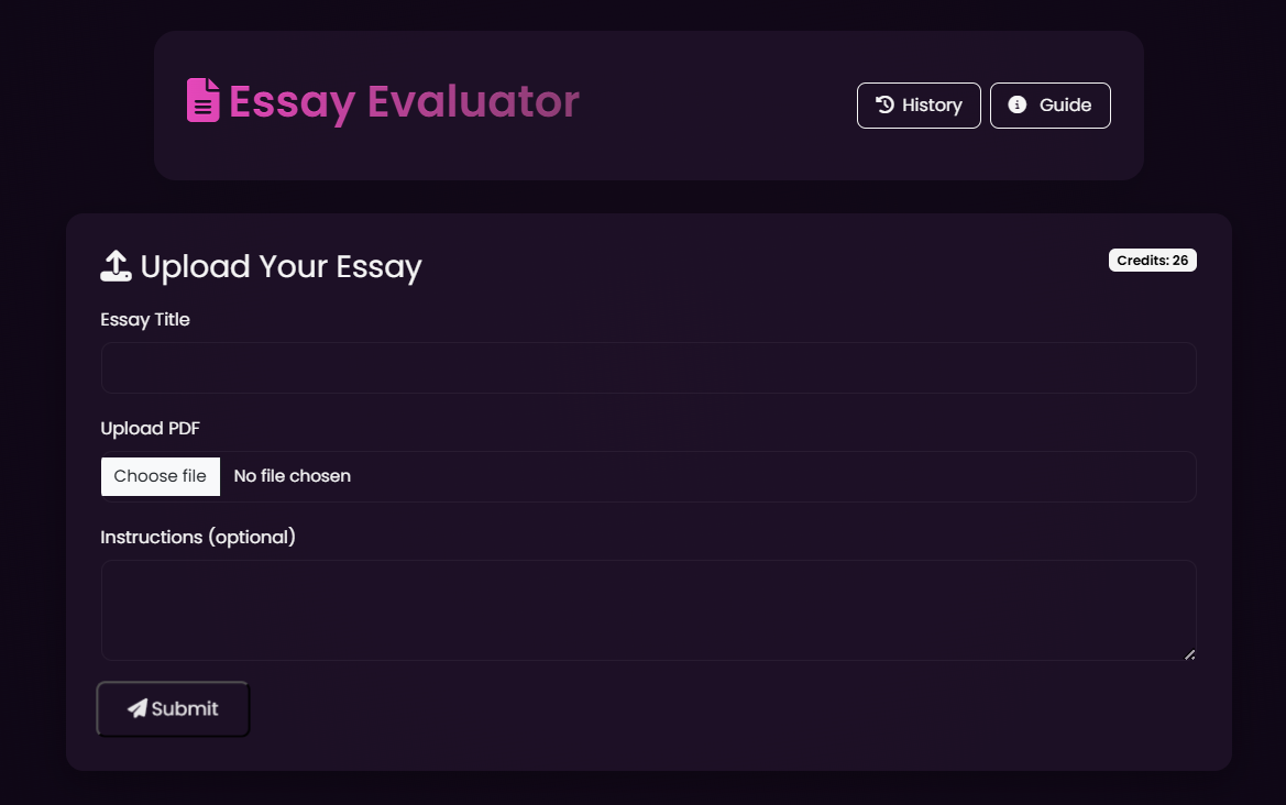 Evaluation — rubric-based scoring and feedback